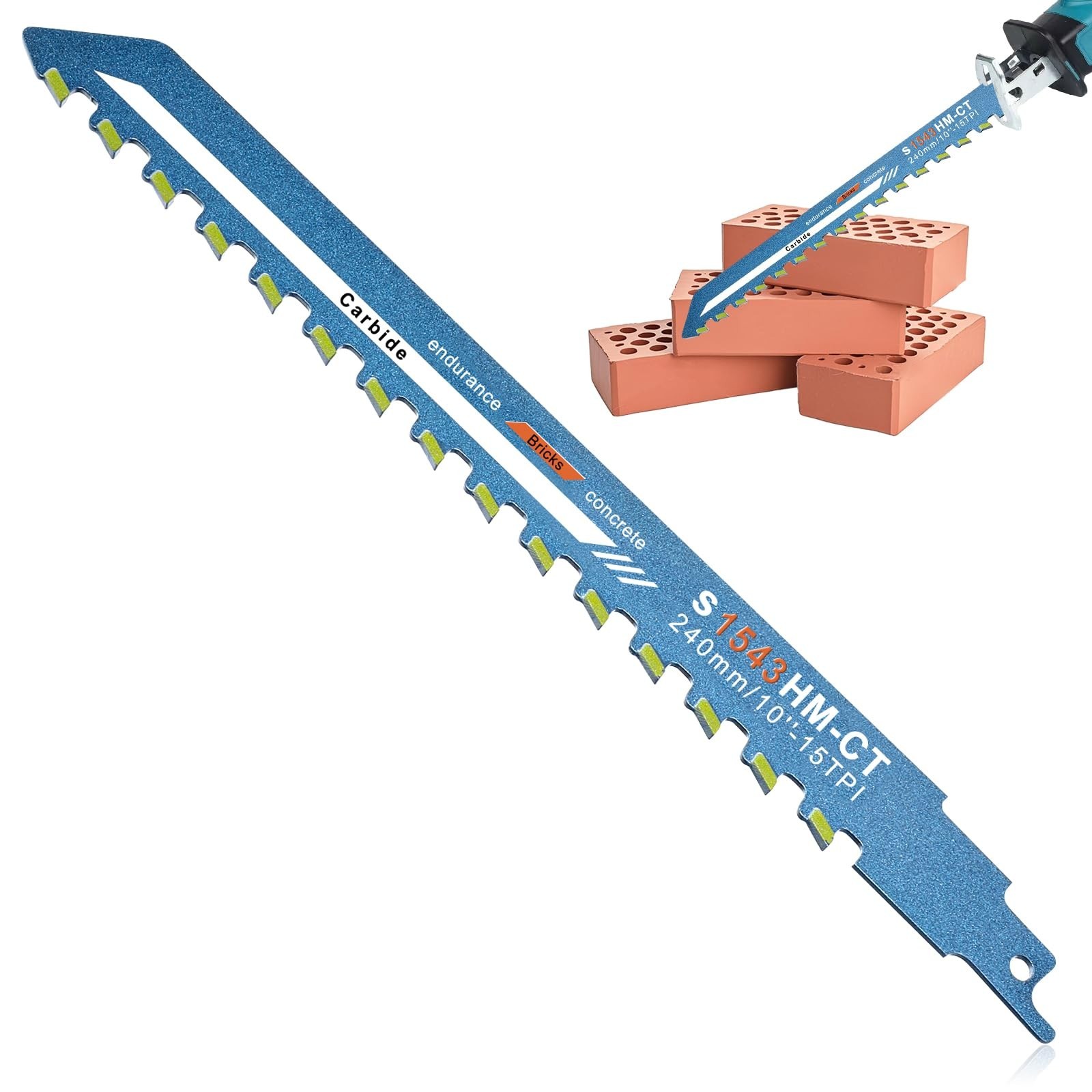 10 Inch Masonry Reciprocating Saw Blades Concrete Saw Blade Alloy Demolition …