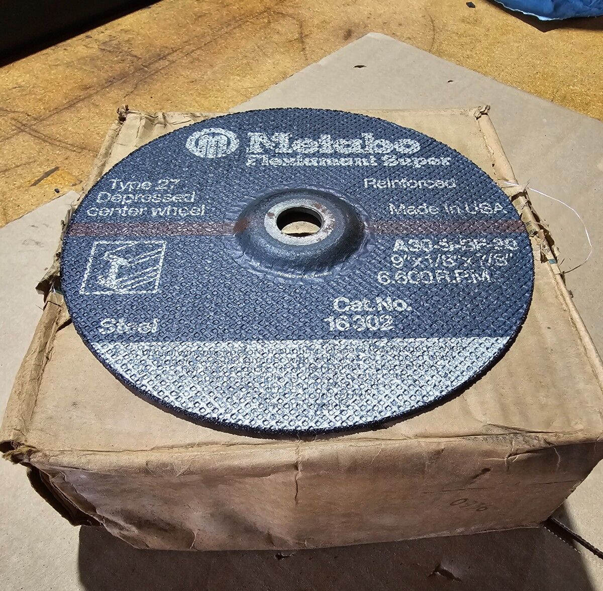 Metabo Flexiamant Super 9″ x 1/8″ x 7/8″ Grinding Disc Qty:25