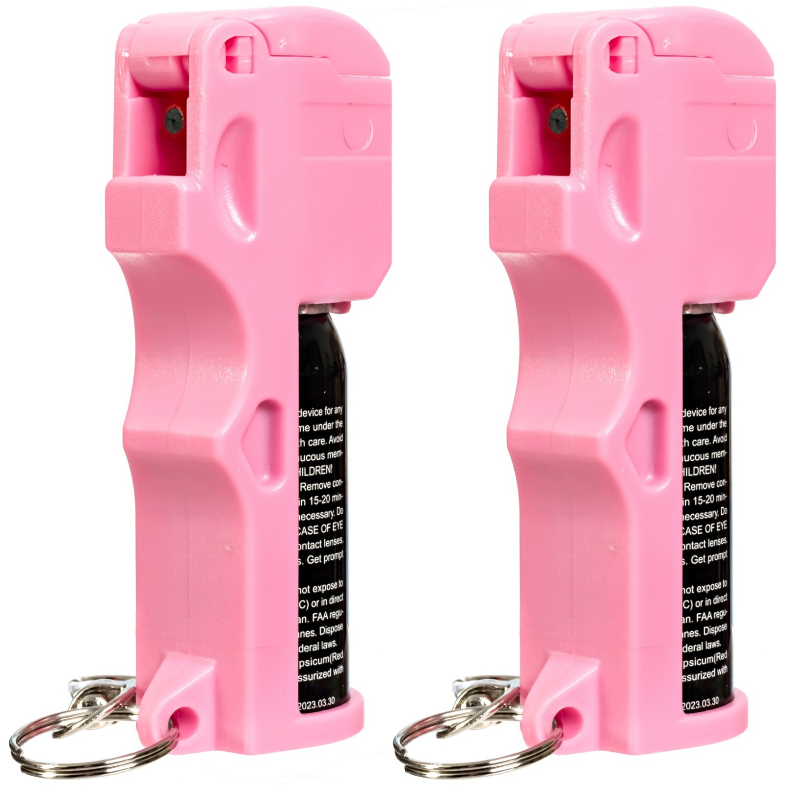 2 Pack Burn Pepper Spray1/2oz Self Defense & Personal Safety Police Grade Pink