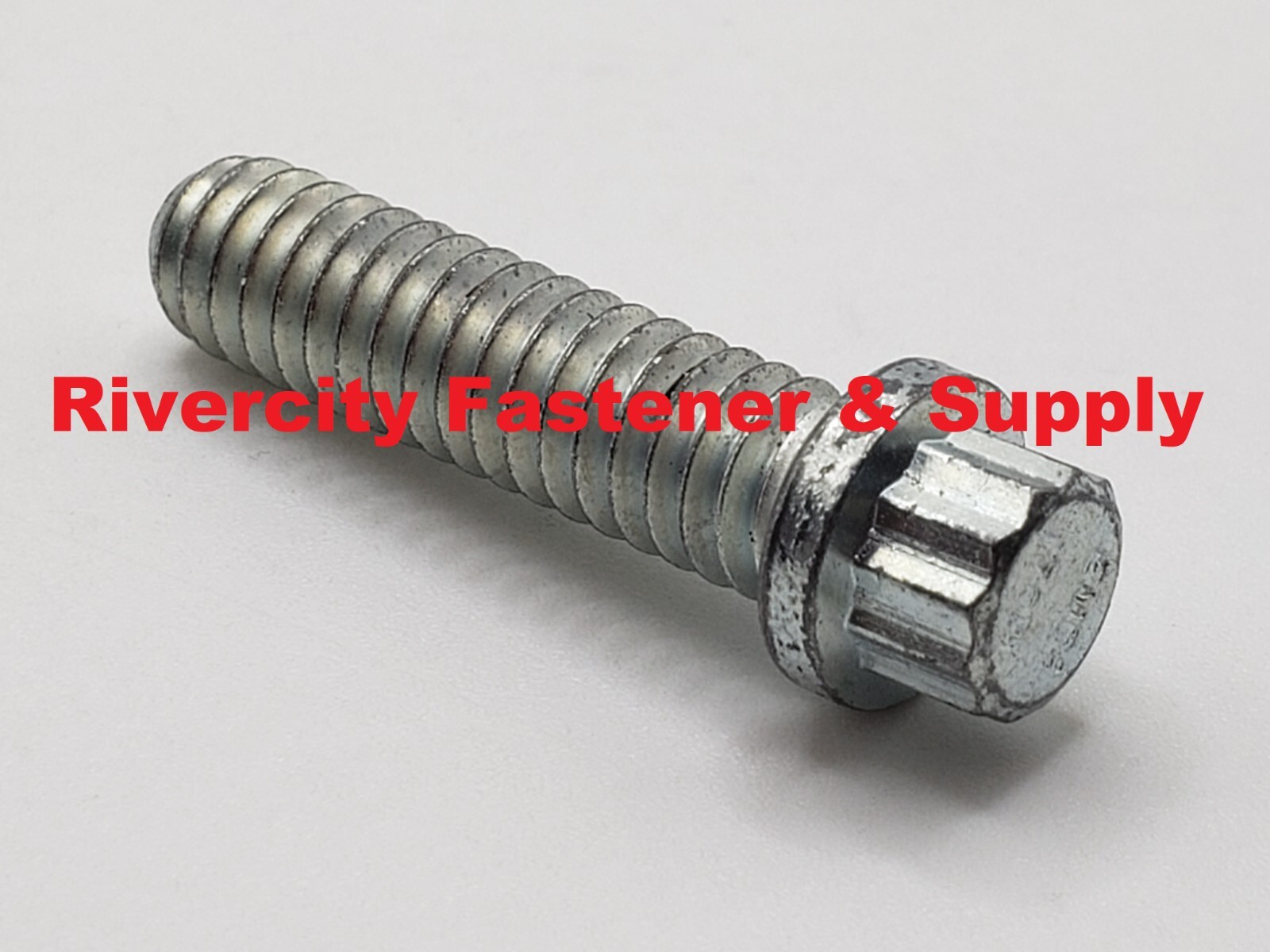 1/4-20×1 Alloy Steel 12 Point Flange Screws 1/4x20x1 Extra Strong Bolts 1/4×1 ZN