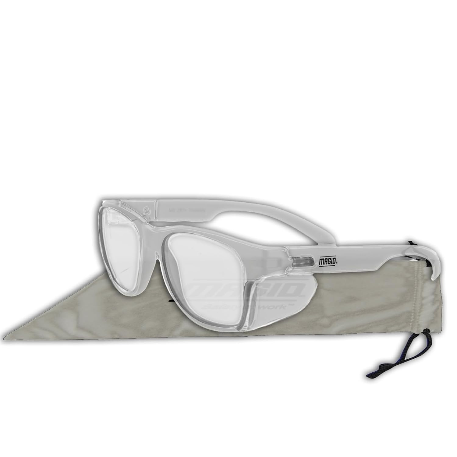 Anti-Fog Polycarbonate Safety Glasses with Side Shields, 1 Pair, Clear Lens