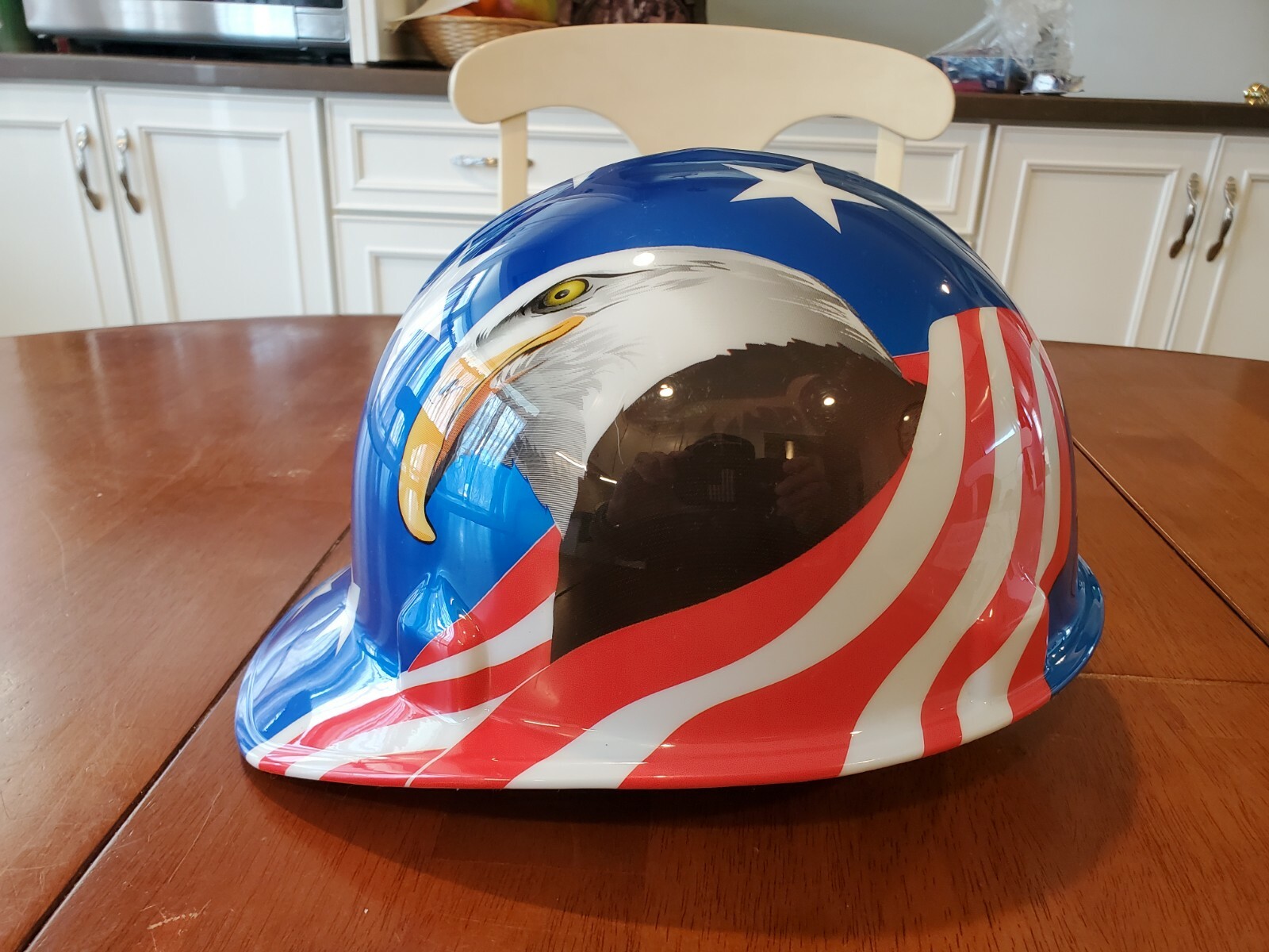 Jackson Products Type 1 Hard Hat With American Eagle Stars And Stripes. DATED 03