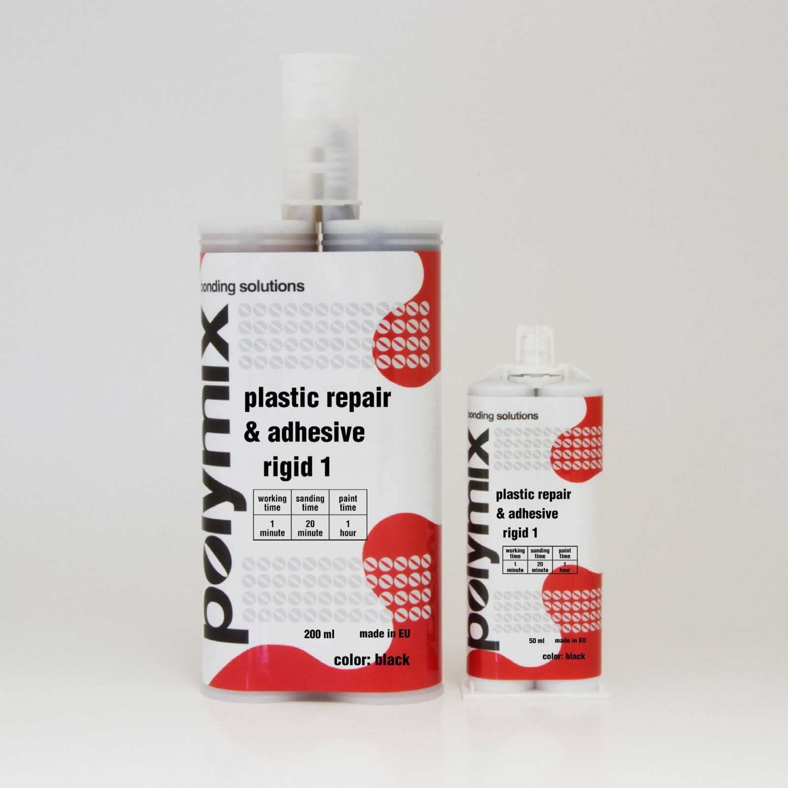 Rigid Automotive Multipurpose Plastic Repair and Adhesive 200ml Cartridge & T…