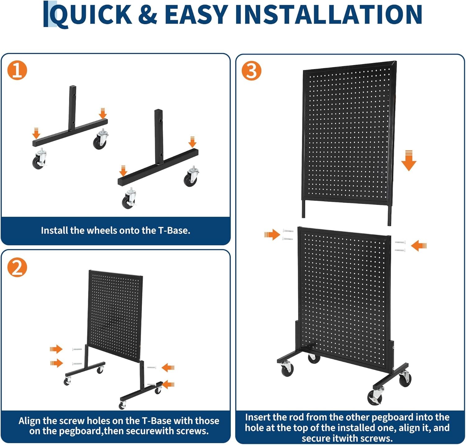 2X5Ft Standing Pegboard Display Peg Board Display Rack Pegboards Display Stand