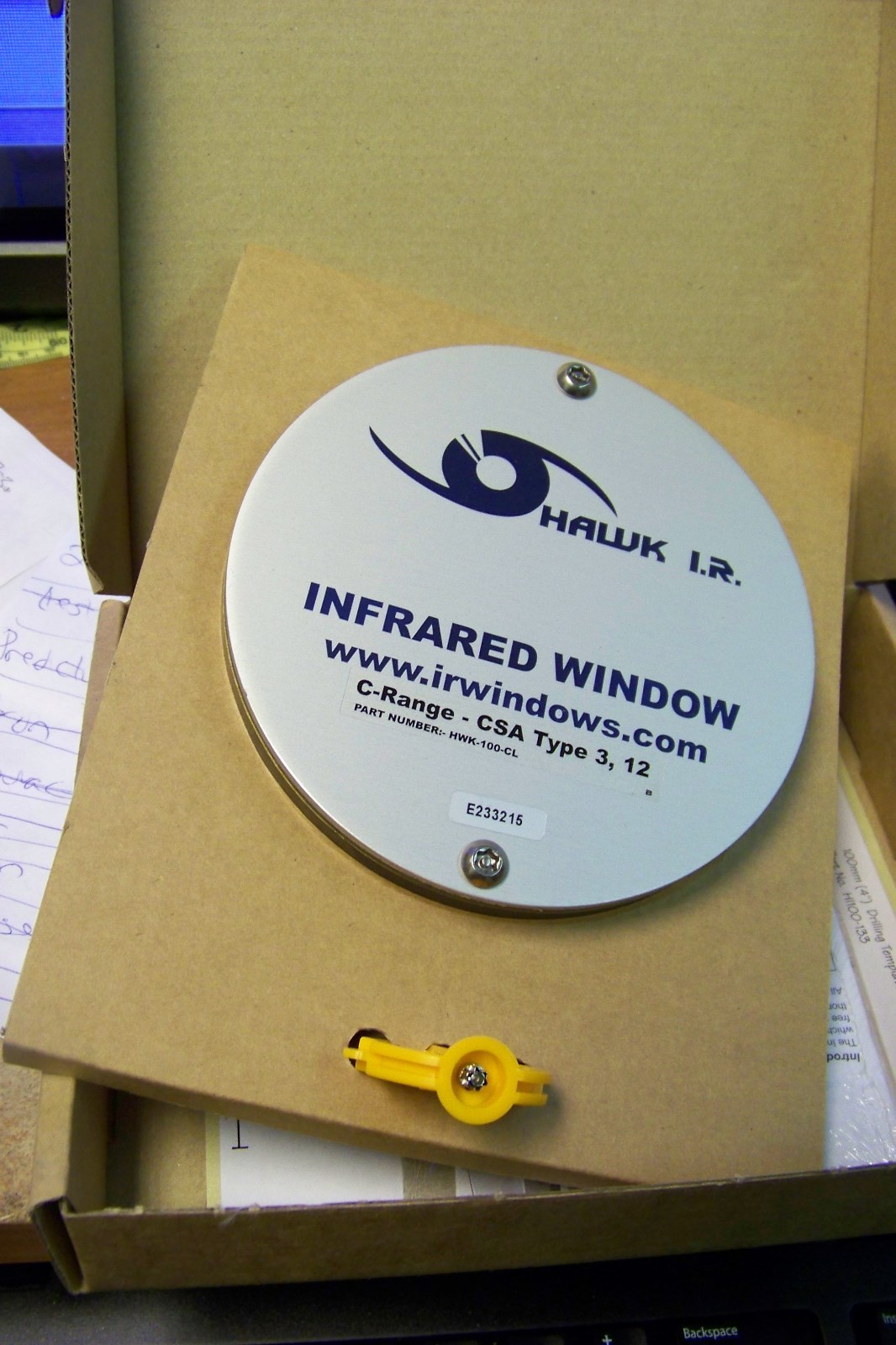 nib FLUKE FLK-100-CL 4 IN (100MM) C-RANGE IR WINDOW