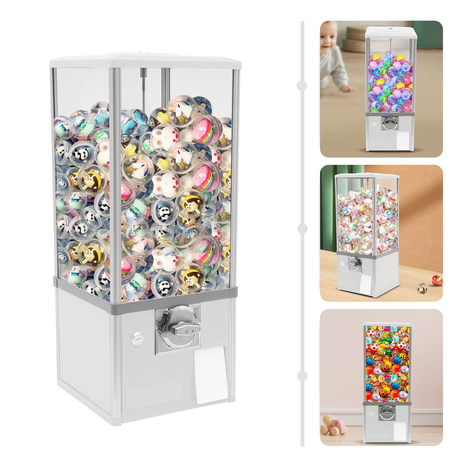 25 in Commercial Vending Machine Vending Machine Candy Vending Machine White