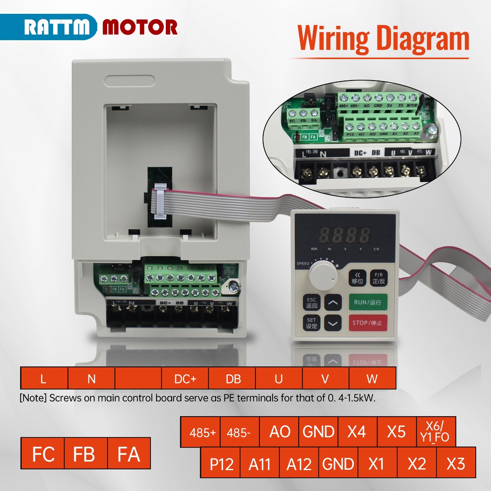 US SHIP】2.2KW 110V Water Cooled Spindle Motor ER20 80MM+2.2KW VFD Drive Inverter