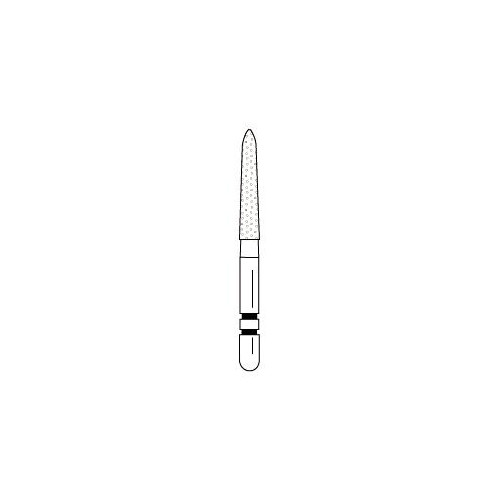 Abrasive Technology Two Striper FG #270.9 Flame Fine Grit Diamond Burs 5/Pk
