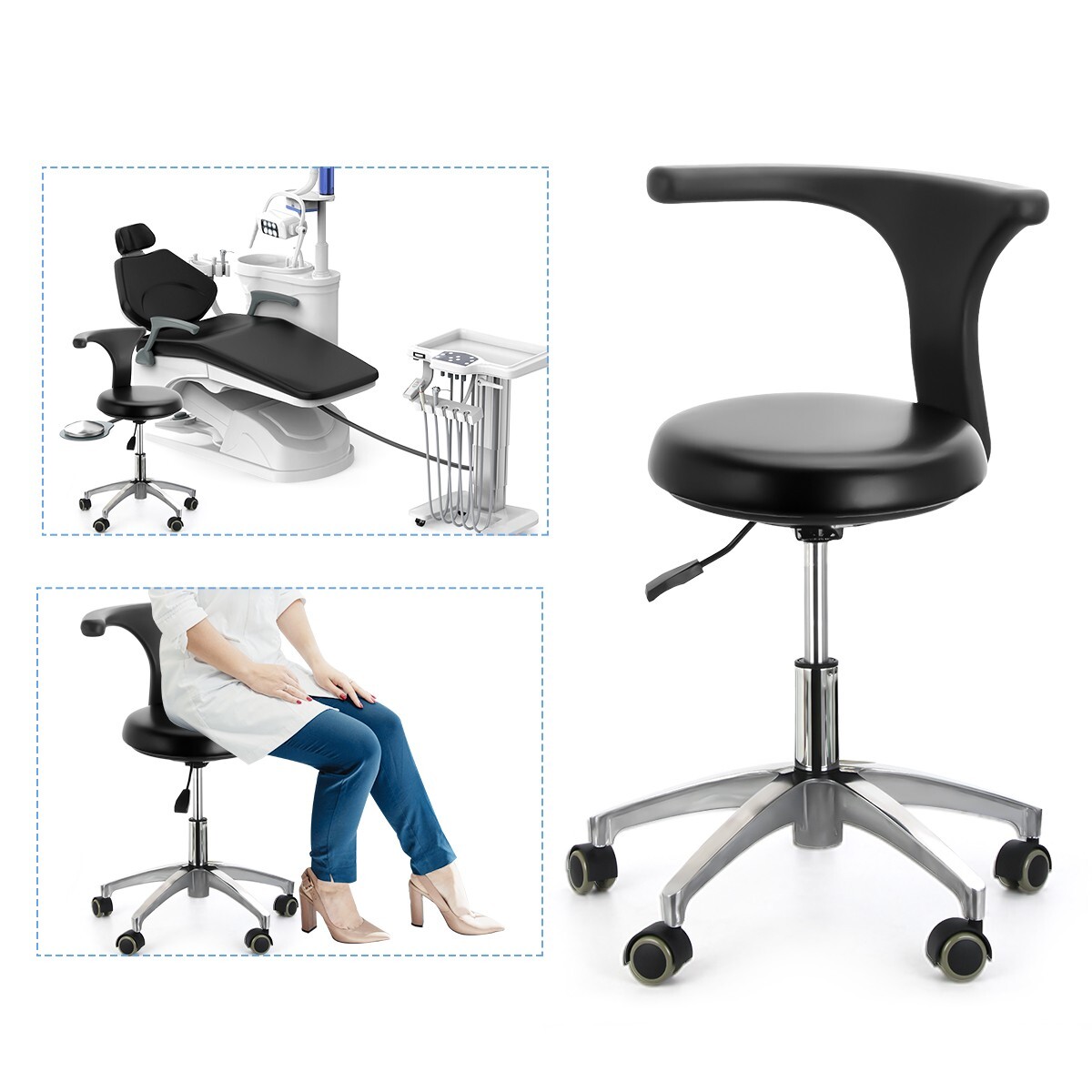 Dental Unit Chair Computer Control+Stool /Autoclave Steam Sterilizer Class B 22L