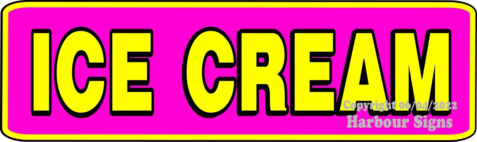 Ice Cream DECAL (Choose Your Size ) Food Truck Concession Vinyl Sign Sticker