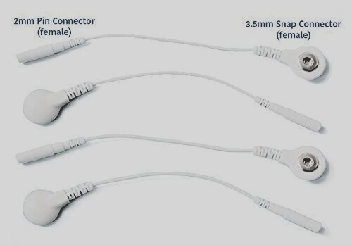 TENS Lead Wire Adapters, Convert 2mm Pin to 3.5mm Snap, (Qty 4) Discount TENS