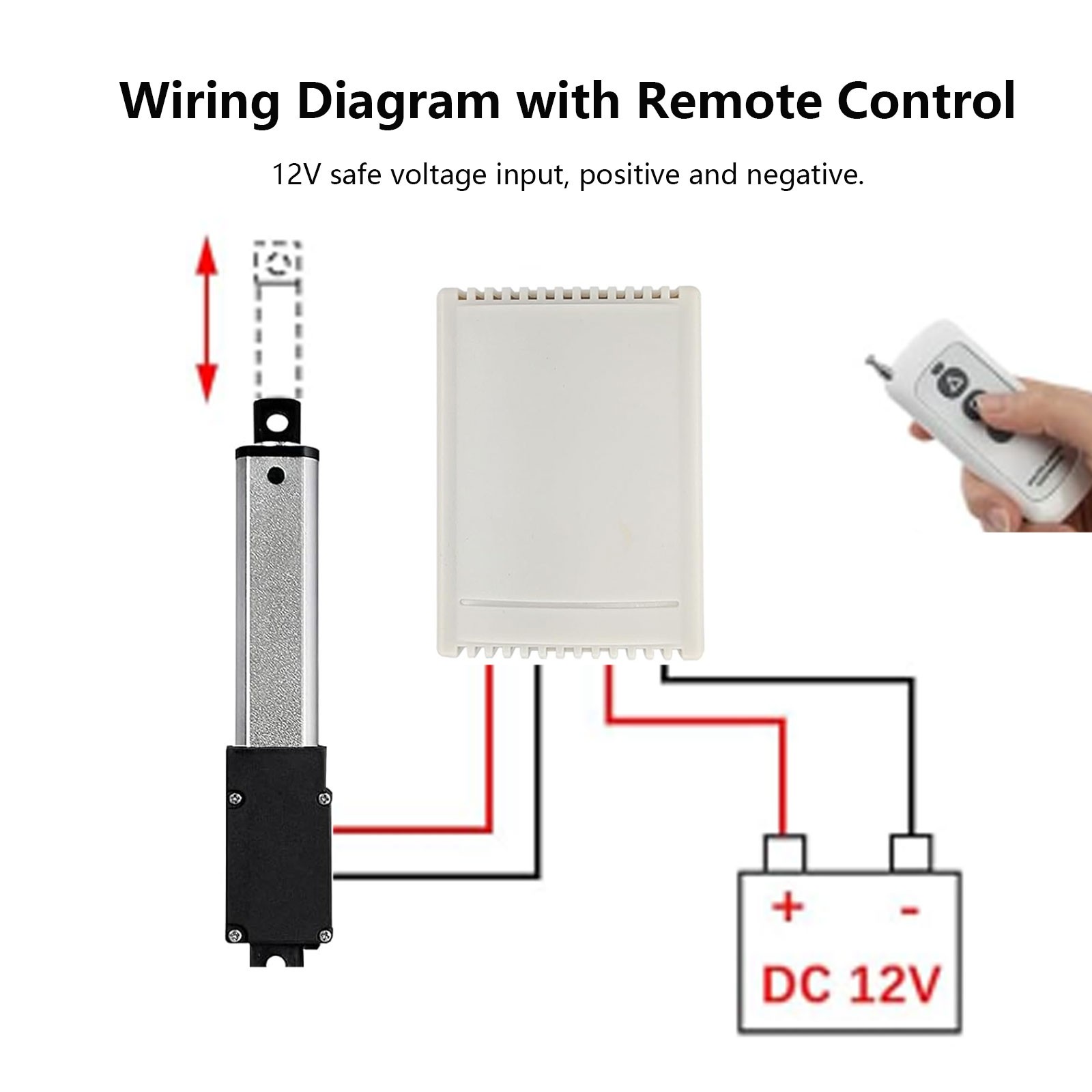 DC 12V Small Mini Micro Linear Actuator 1.2″ 2″ 3″ 4″ Stroke Fast Speed 6inch /s