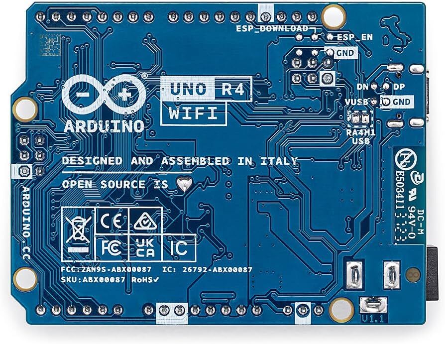 Arduino UNO R4 WiFi Renesas RA4M1 / ESP32-S3 – Wi-Fi Bluetooth Board ABX00087