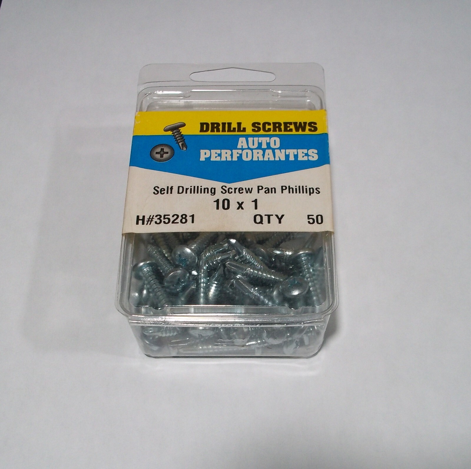 #10 x 1″ Phillips Pan Head Self Drilling Metal Tek Screws Stainless Qty 50