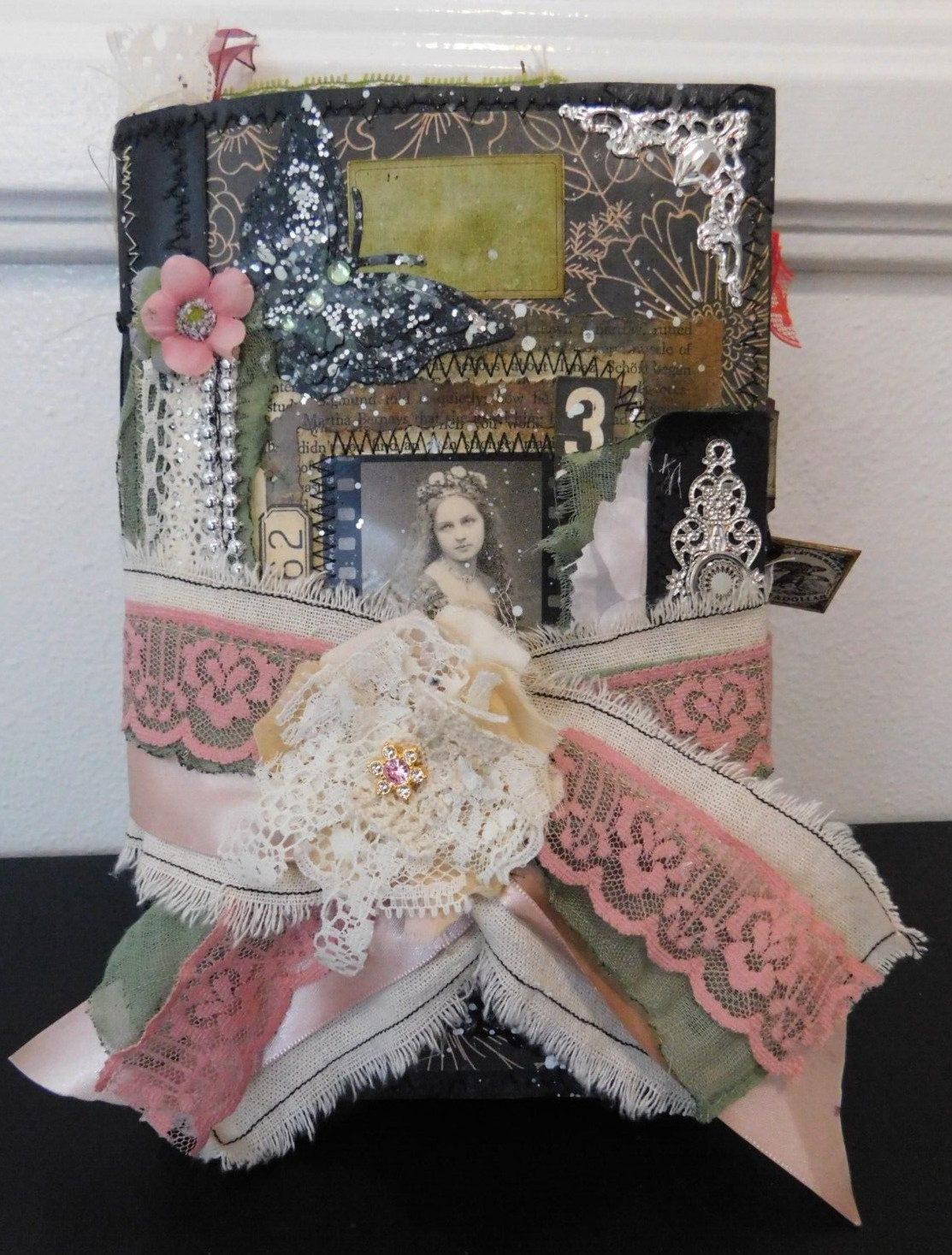 Junk Journal Handmade Vintage Style 9.25″ x 6″ Diary Notebook Journal 104 Pages