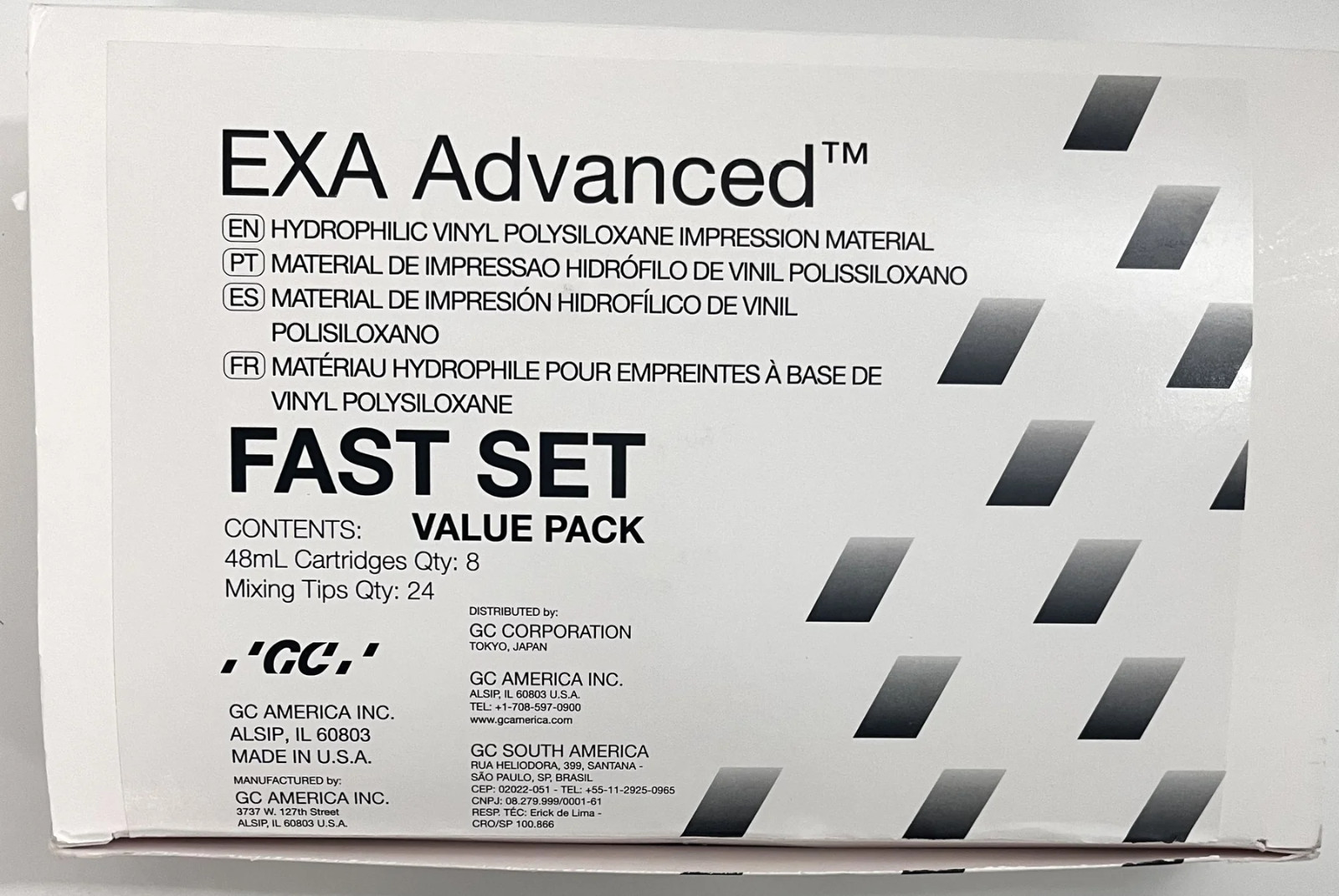 EXA Advanced™ Injection Type (L/B) Fast Set Impression Material 48mL+Tips – GC