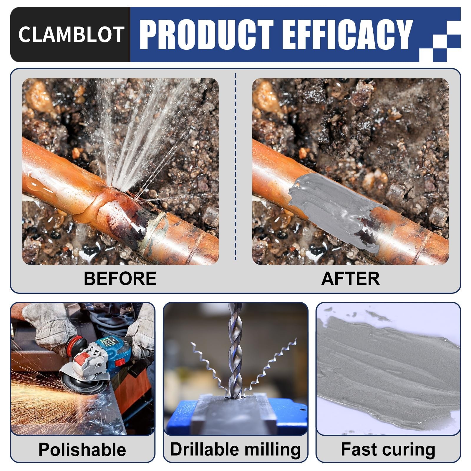 Heavy Duty Metal Glue & Steel Epoxy – 1.76oz Waterproof Liquid Weld, Stronges…