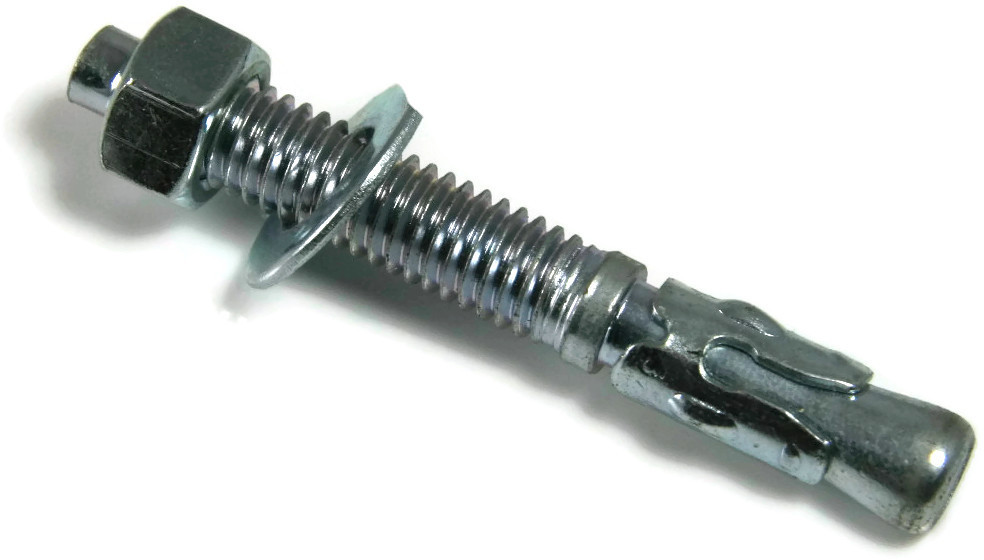 Concrete Wedge Anchors Zinc Plated Masonry Anchors – 7/8″-9 x 8″ – Qty-1
