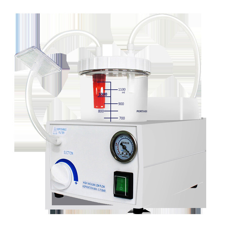 1000mL Portable Phlegm Suction Unit Emergency Medical Vacuum Aspirator Machine