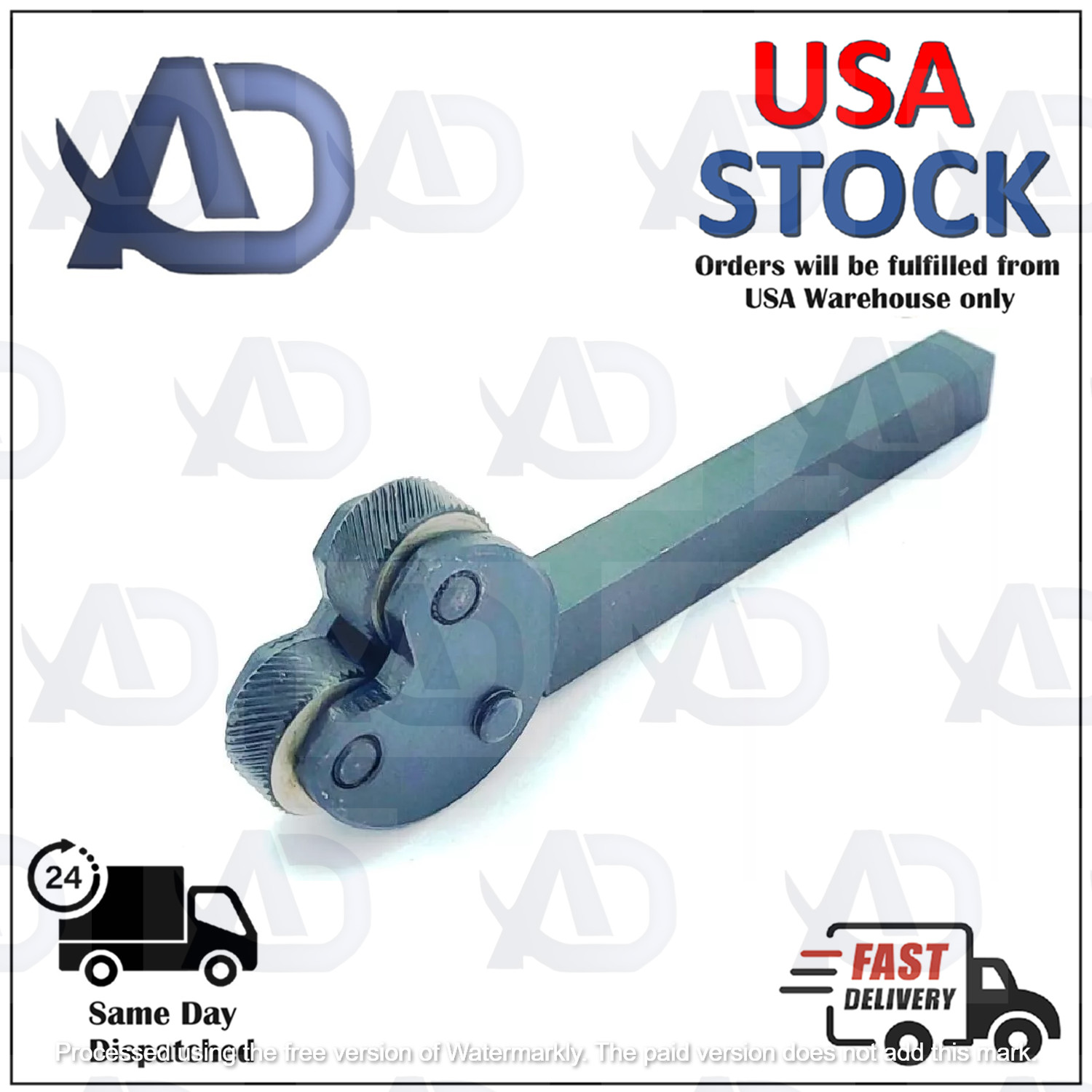ADI Knurling tool Pivot Head Diamond Metric Pattern 1/2″ Sq. Shank Medium