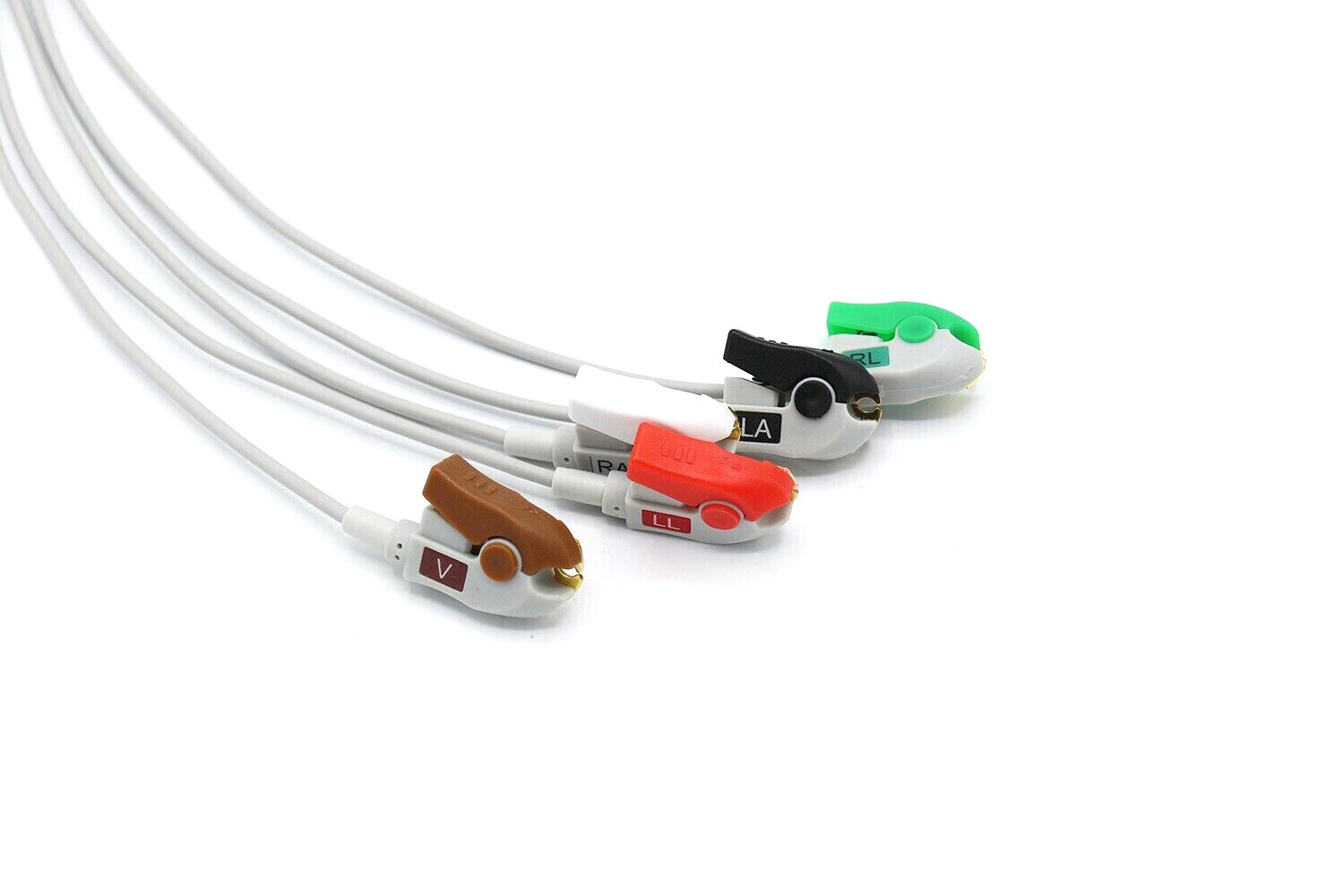 AAMI All Models ECG EKG Cable 6 Pin 5 Leads Grabber Compatible Same Day Shipping