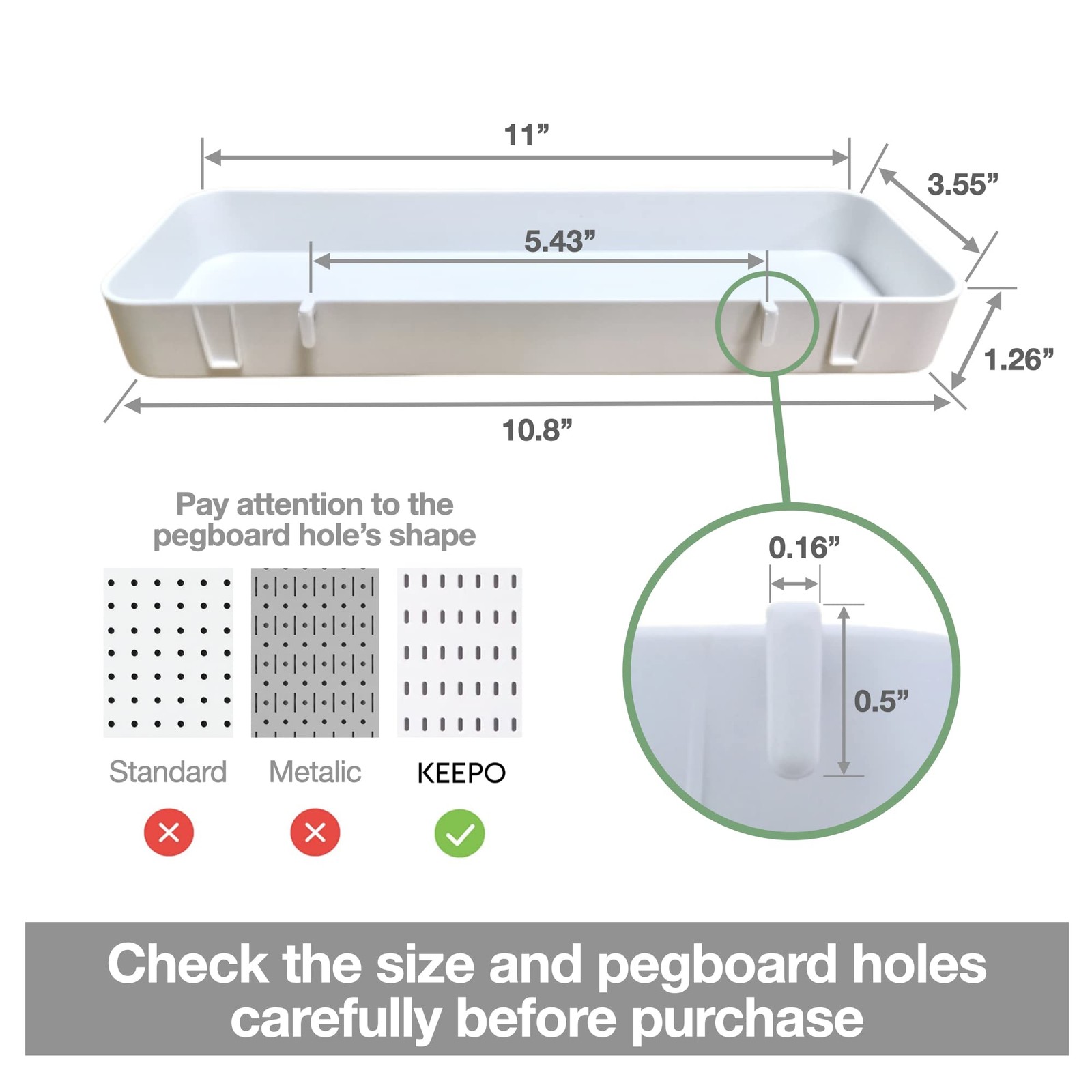 Pegboard , Peg Board Accessory Kit for Wall Organizer, Container, Racks, and …