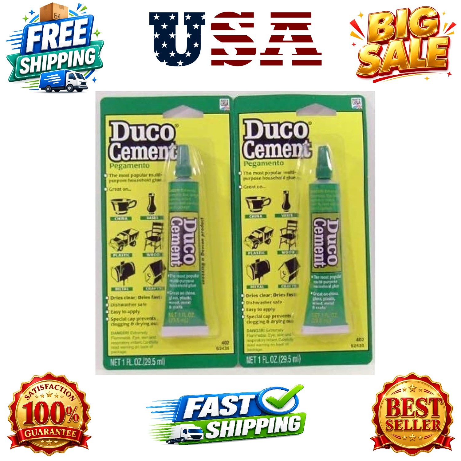 Duco Multi- Purpose Cement 2 Pack