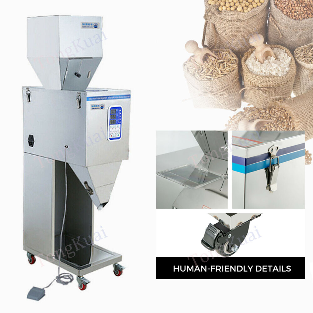 10 – 999G Auto Packing&Filling Machine Weigh Filler For Tea/seed/grain 110V NEW