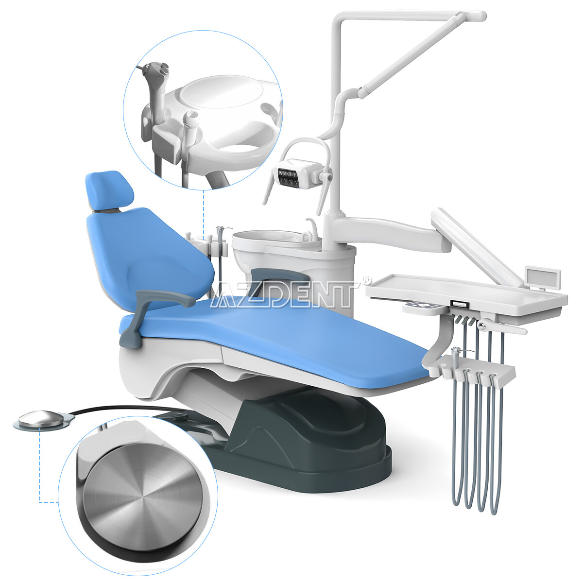 Dental Unit Chair Computer Control+Stool /LED Electric Micro Motor &Water Tank