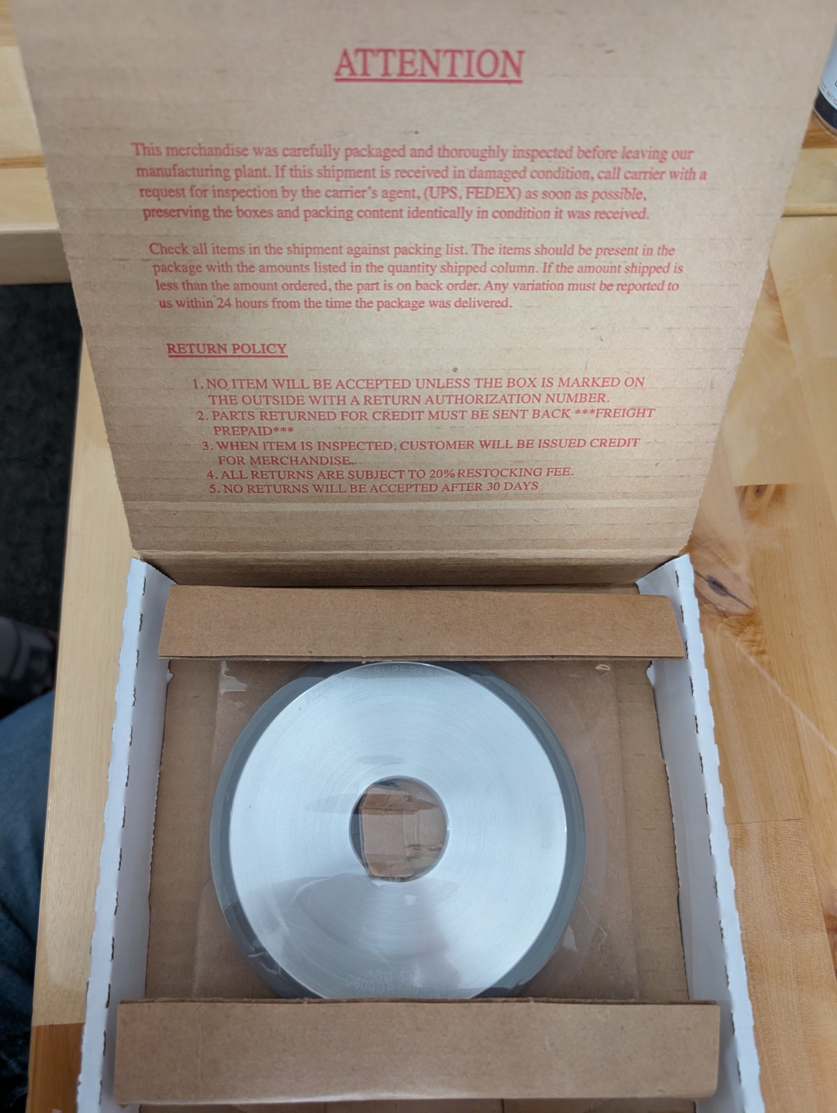 Advanced Superabrasives Diamond Grinding Wheel ASD-53180 125x13x32mm – D600 grit