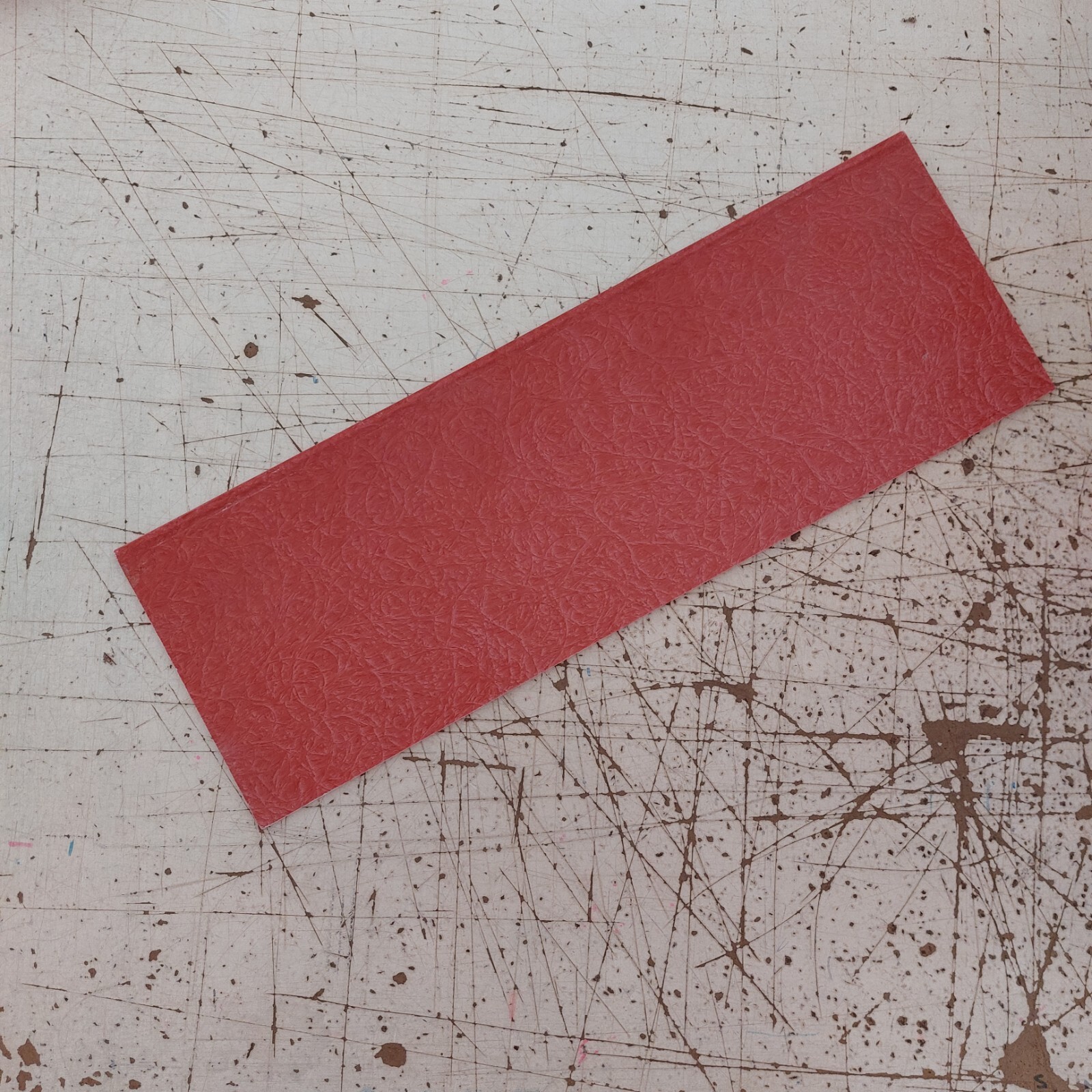 GPO3 Electrical Red Fiberglass Sheet 1/8 thick 18 in x 6 1/8 in insulator board