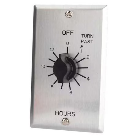 Nsi Tork C512h Spring-Wound Timer, Range 0 To 12 Hr.