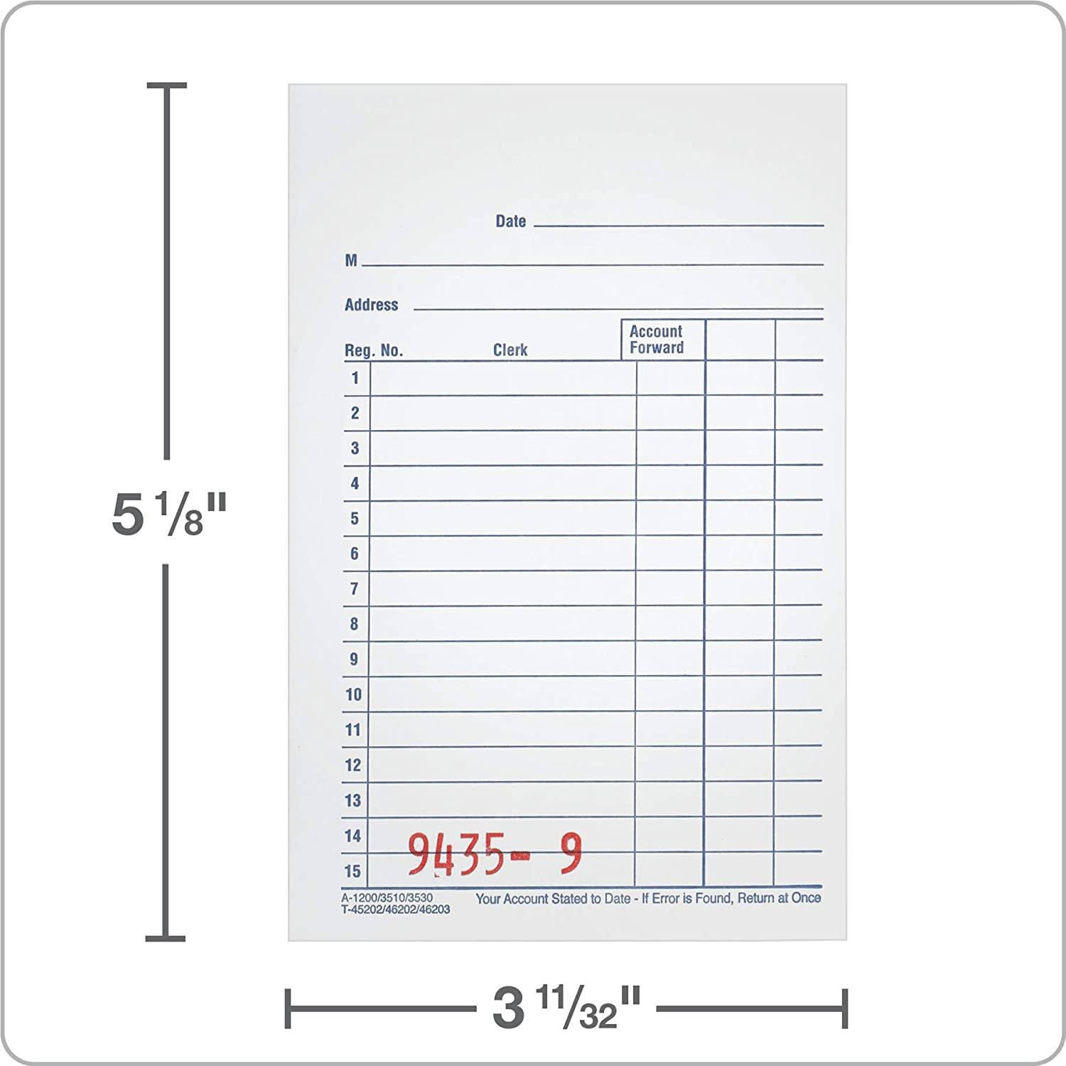 **Adams General Purpose Sales Book, Carbonless, (Pack Of 10) (DC3510)** The book