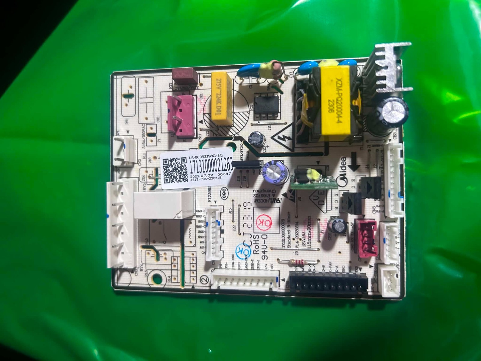 Midea 17131000021263 Main Control Board Bottom Freezer Refrigerator NEW OEM #OS