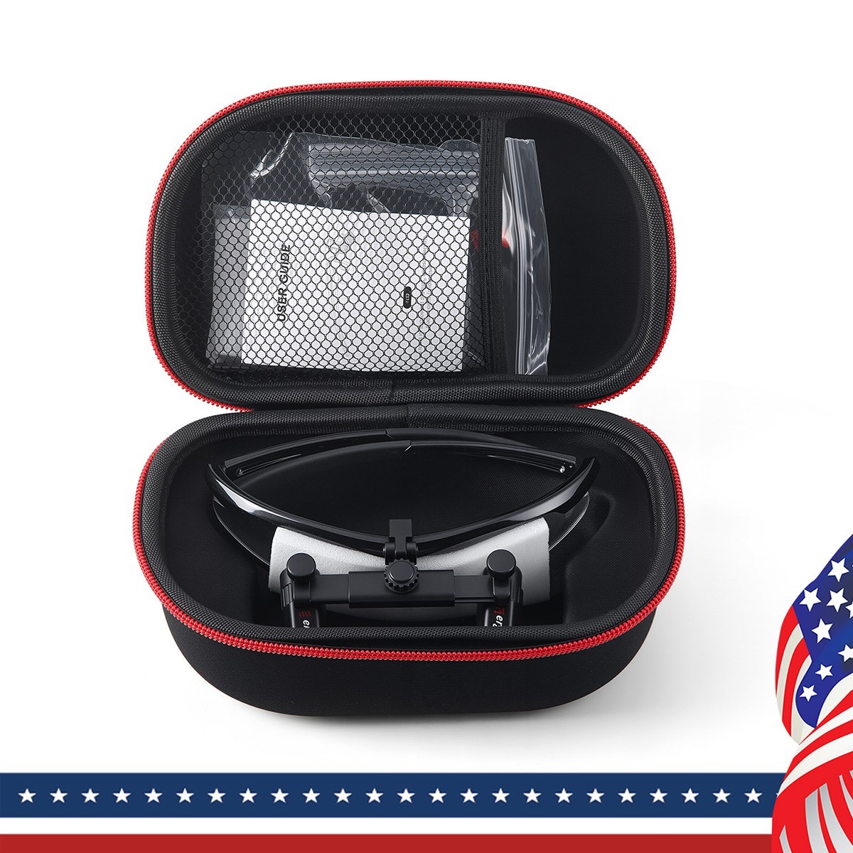 4.0 X Dental Ergo Loupes Medical Surgical Magnifier Binocular/5W LED Head Light