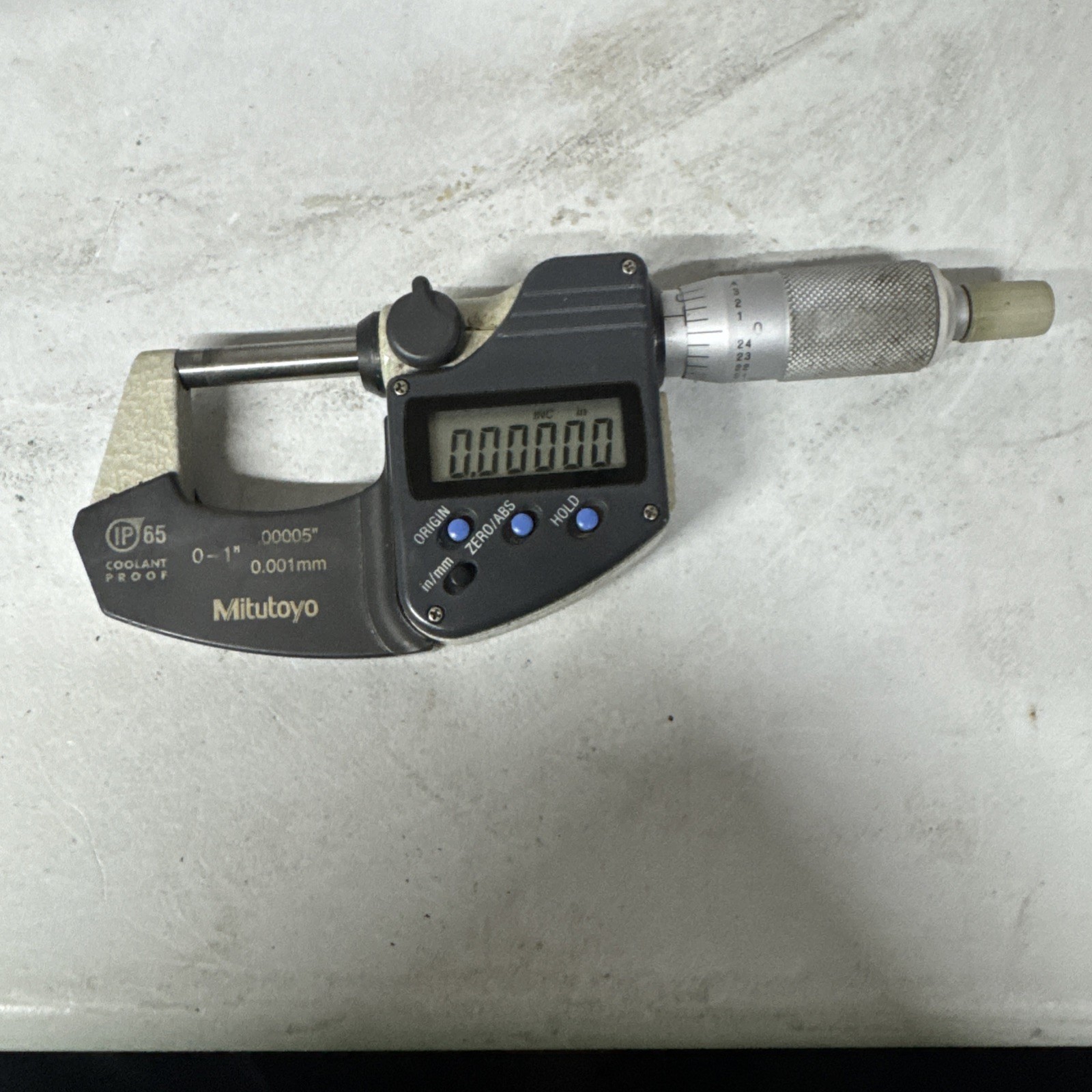 MITUTOYO 293-330 MICROMETER 1″ / 25.4mm IP65 RATCHET Lock SPC DIGITAL DIGIMATIC