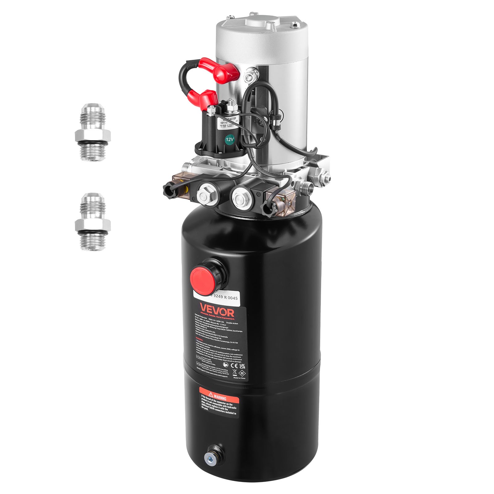 VEVOR 8 Quart Hydraulic Power Unit DC 12V Double Acting Hydraulic Pump