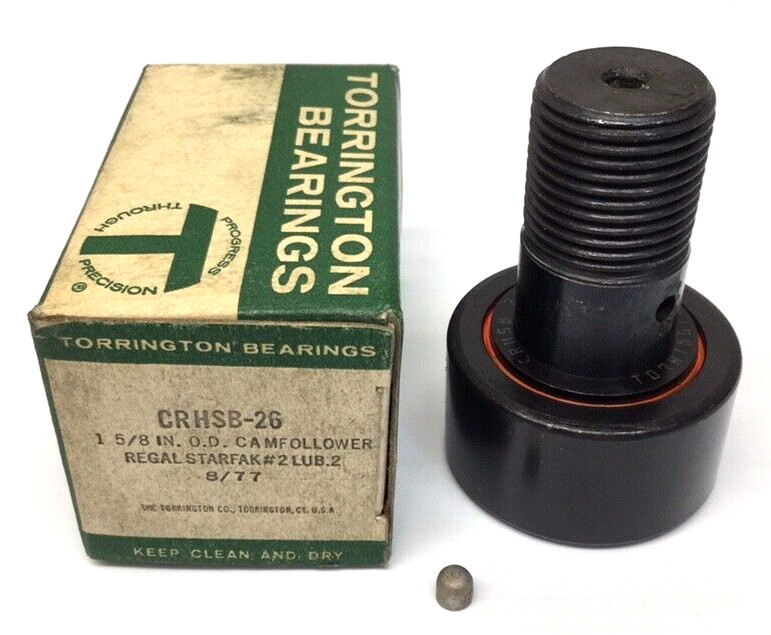 Torrington CRHSB-26 Cam Follower 1-5/8″ Roller OD 7/8″ Width 7/8″ Stud OD