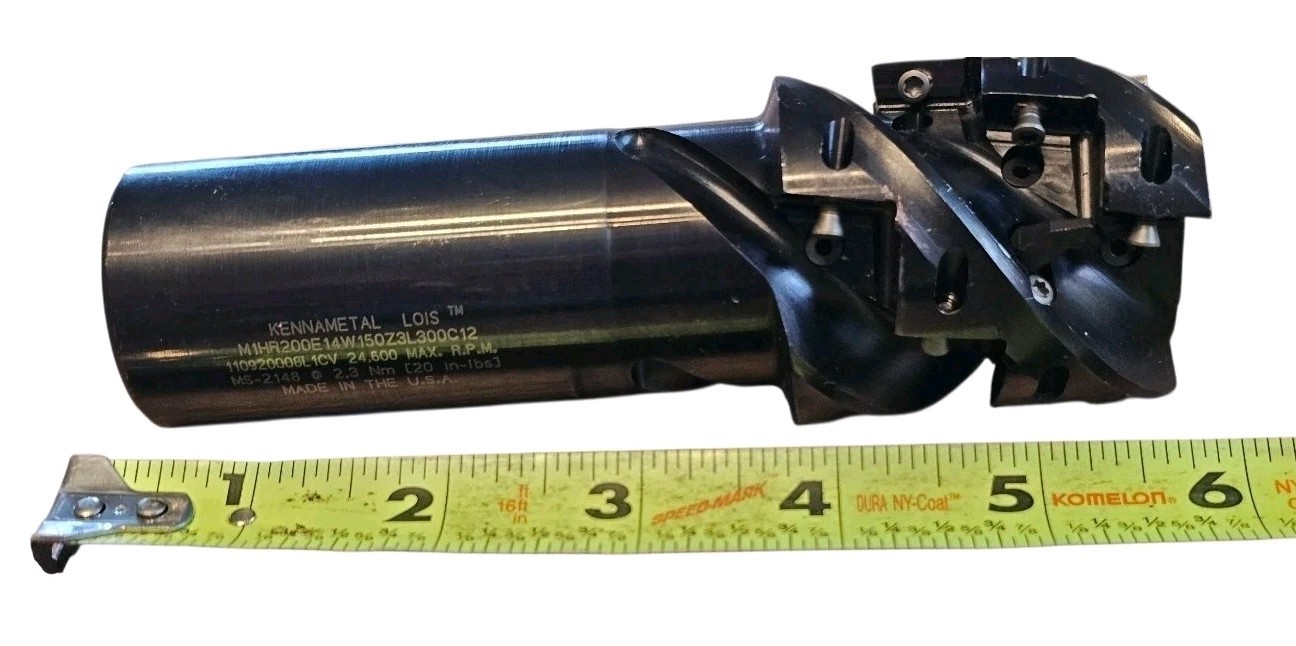 Kennametal | M1HR200E14W150Z3L300C12 | Helical End Mill | 2″ Dia | 1.5″ Shank |