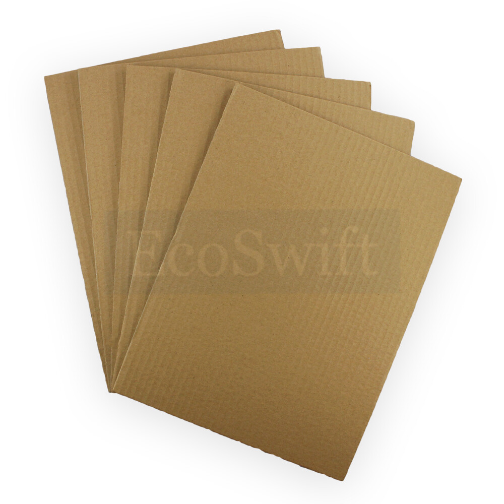 25 11 x 14 Corrugated EcoSwift Cardboard Pads Inserts Sheet 23 ECT 1/8″ Thick