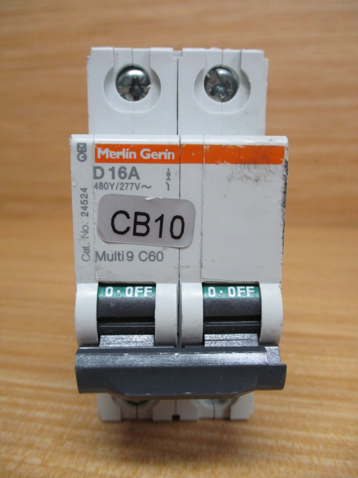 Merlin Gerin 24524 Square D Breaker 16A MG24524 Schneider W/O DIN Clip