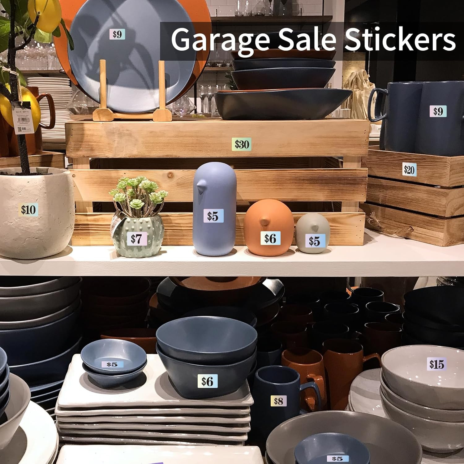 Garage Sale Stickers, 4050 Pcs 1/2″ X 3/4″ Yard Sale Labels, Rectangle Preprint