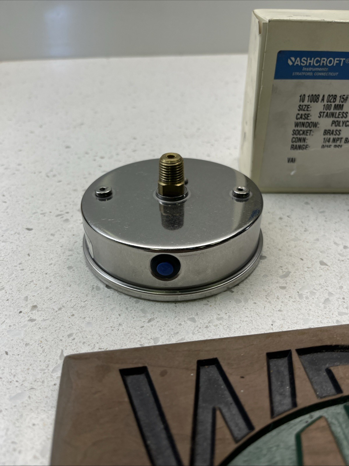 Ashcroft 10-1008-A-02B-15 Pressure Gauge 100mm 1/4in Npt 0-15 PSI (LA60D)