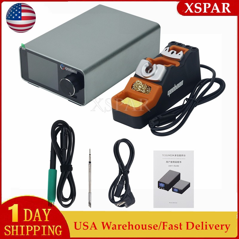 GEEBOON TC22 240W Soldering Station SDC02 Soldering Iron Stand Kit +C245 Tip USA