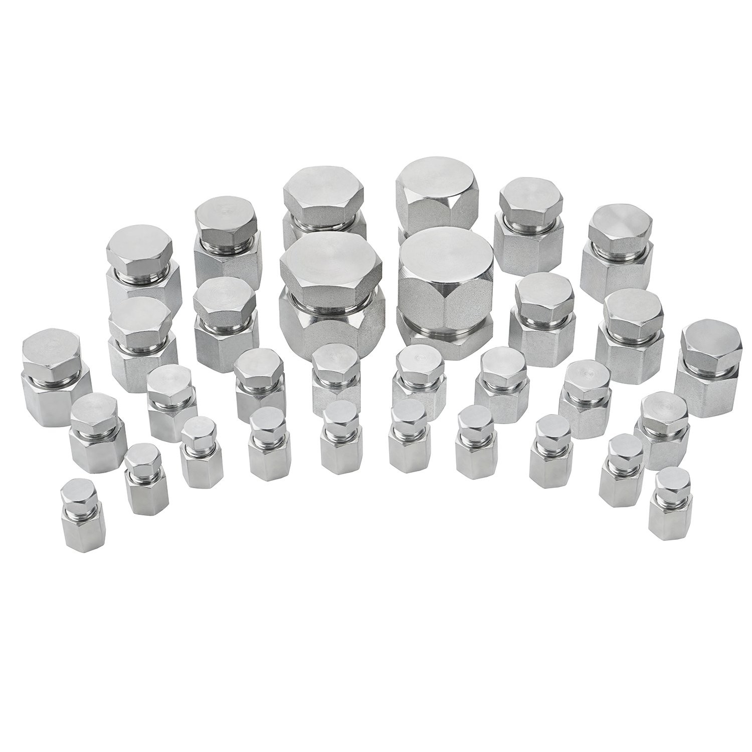 Hydraulic Hose Tube Pipe Fitting Kit 37 Degree JIC Flare Thread Cap and Plug Kit