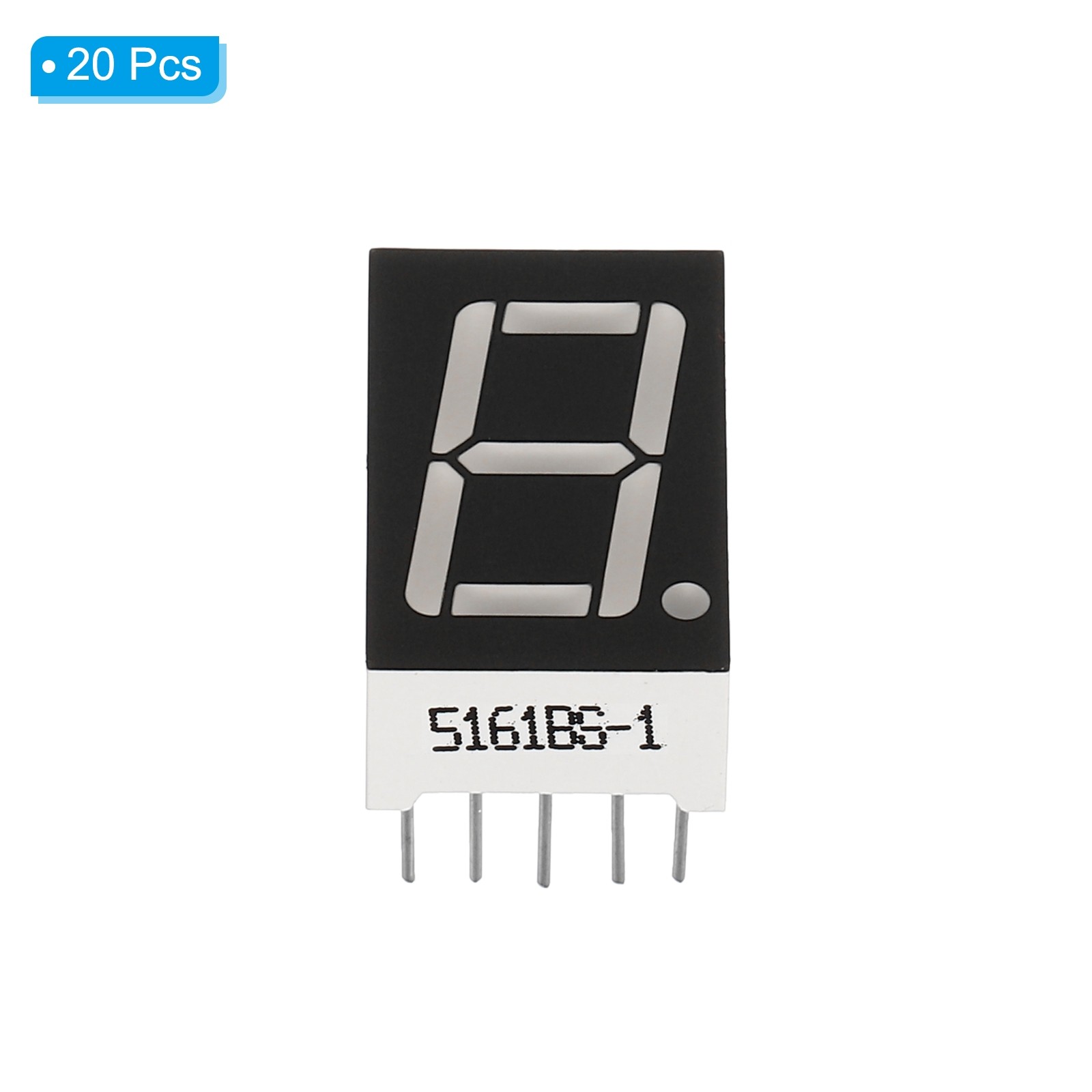 20 x LED Display Digital Tube Common Anode 7 Segment 10Pin 1 Bit 2.1V 0.56″ Red