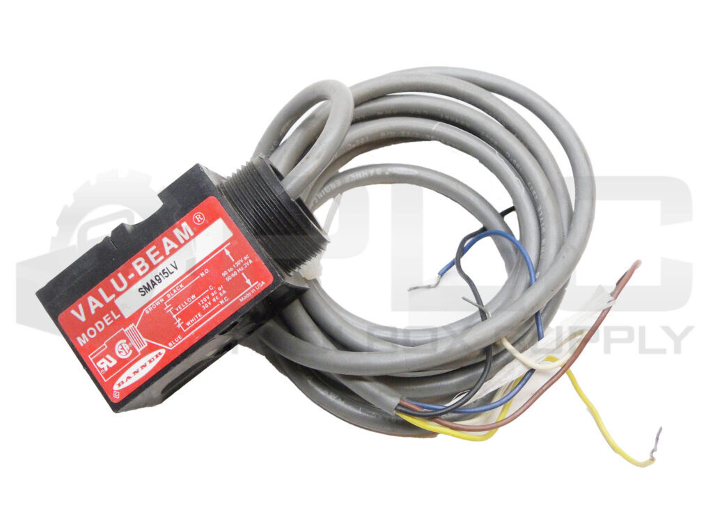 NEW BANNER SMA915LV PHOTOELECTRIC SENSOR 90-130VAC 50/60HZ