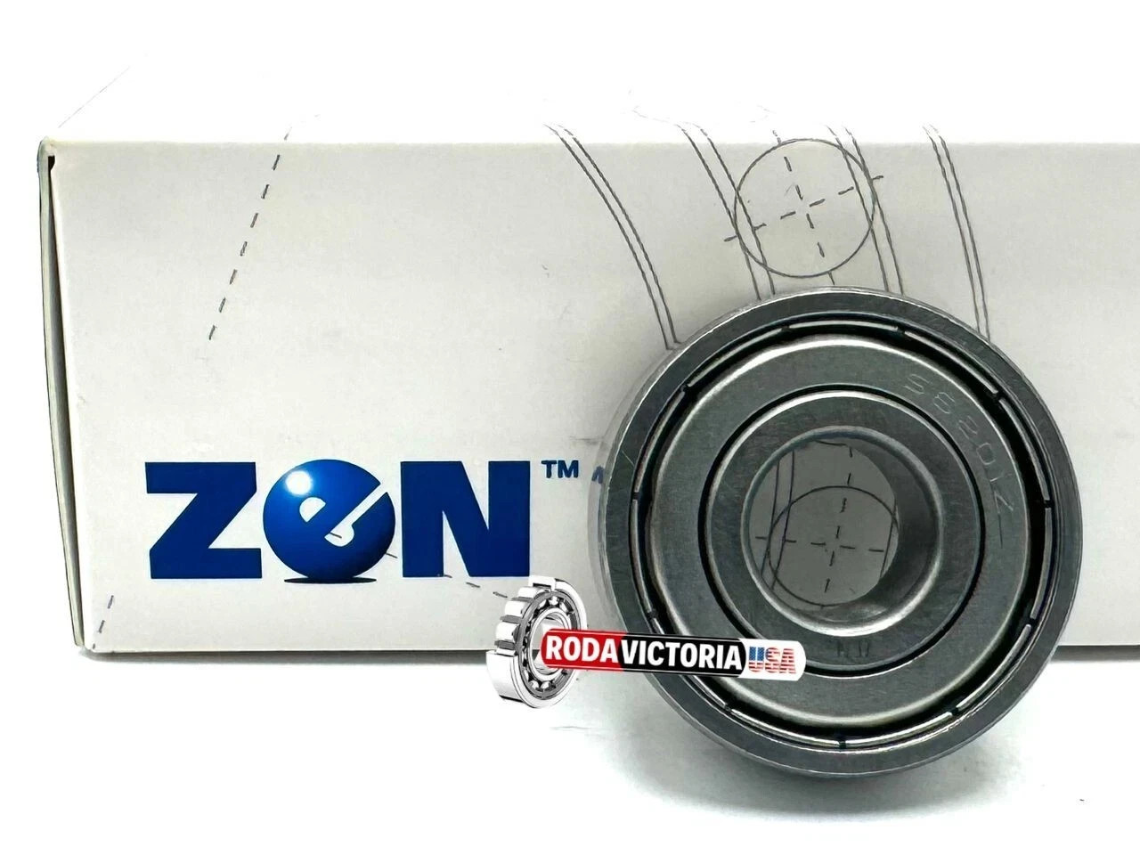 ZEN S6201 ZZ Stainless Steel Ball Bearing Metal Shielded W6201 ZZ 12x32x10 mm