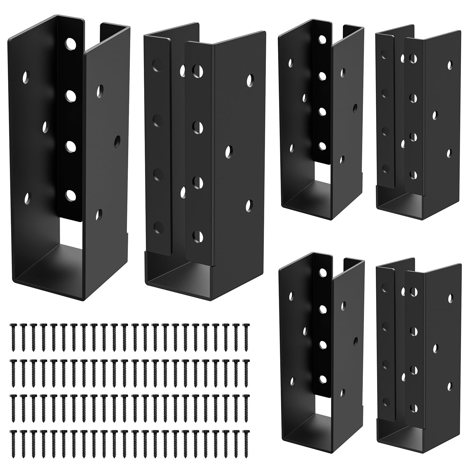 Concealed Joist Hanger 6 Pack, 2″x6″ (Actual 1.5″x5.5″) Concealed Flange Ligh…