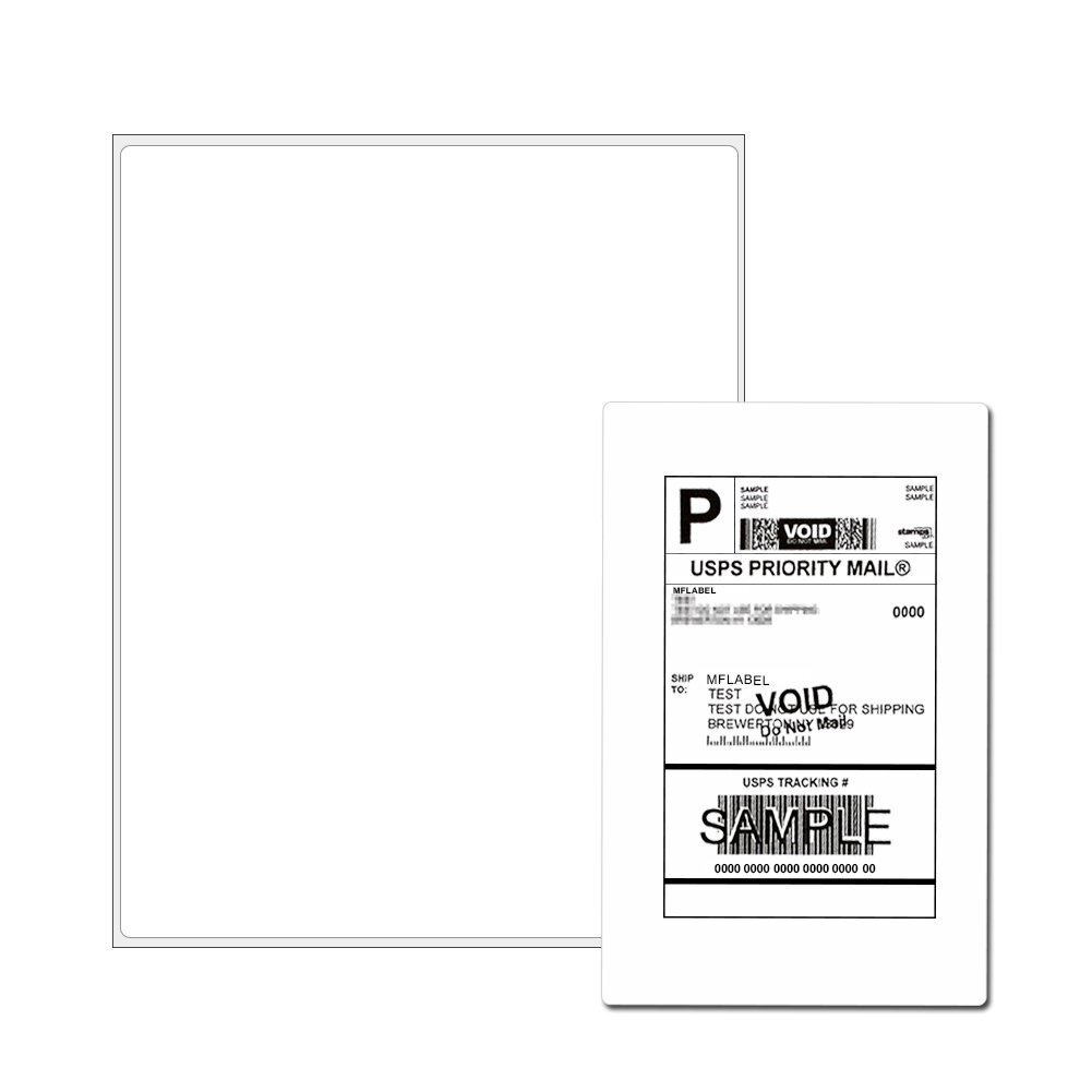 Address Shipping Labels 8.5×5.5 Self-Adhesive Blank for Laser & Inkjet Any Size